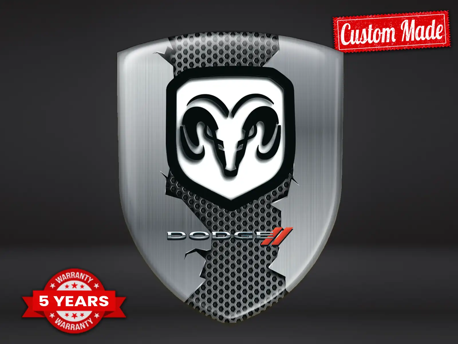 Dodge Autocollant Bombé Performance Max Stylé Pro Résistant